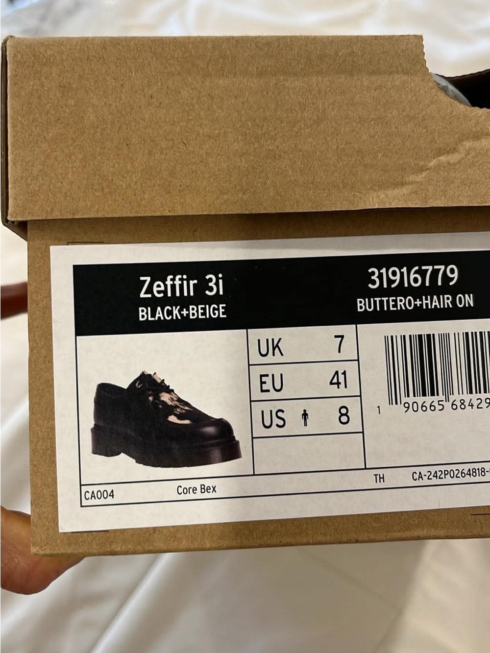 Doc Martens Black & Beige Zeffir 3i Men’s/womens Loafer